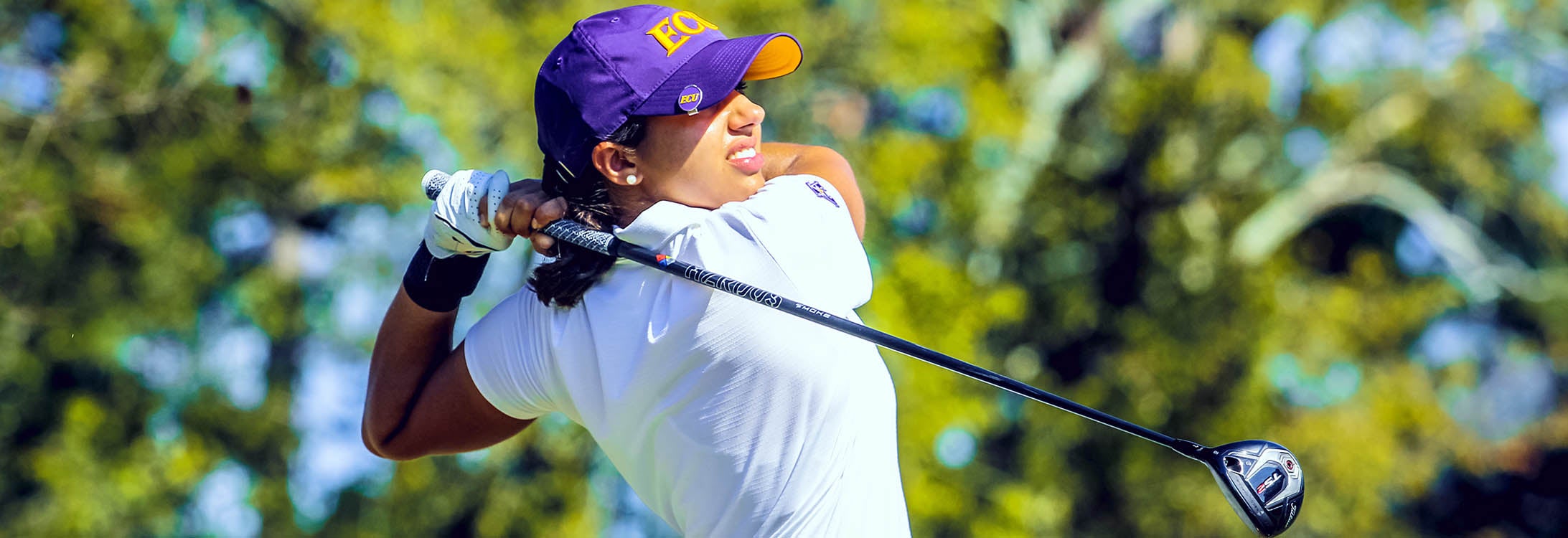 Senior Grace Yatawara has a love of engineering and golf. She is a member of the East Carolina University women’s golf team and recently won the 2019 South Asian Games. (Photos by ECU Athletic Media Relations)
