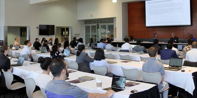 More than 50 students attended the Master the Mainframe event hosted by ECU in the fall. Graduates with skills in mainframe computers are in high demand. (Photo by Ken Buday)