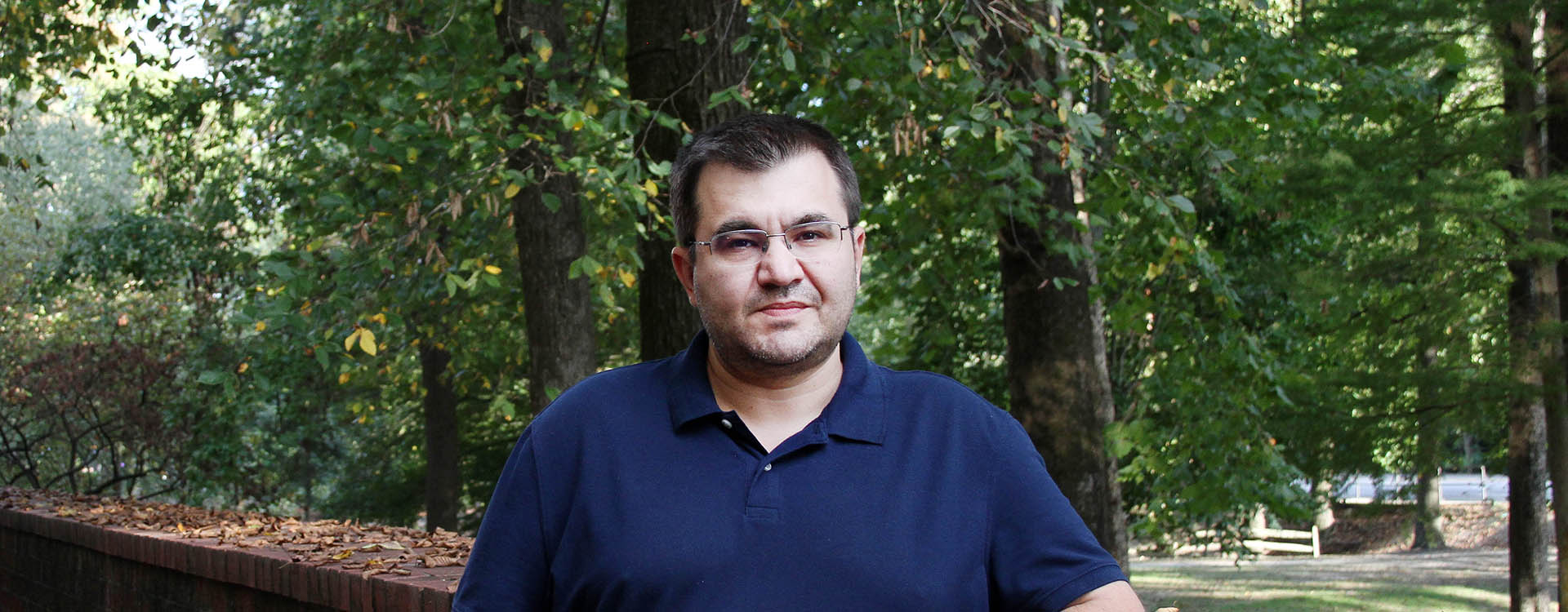 Aleksei Vilkomir is a new teaching instructor in East Carolina University’s Department of Computer Science, where his father taught for more than a decade before his death in 2020. (Photos by Ken Buday)