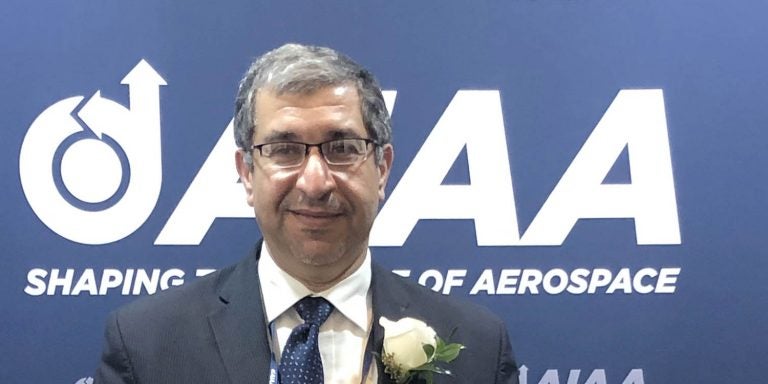 Dr. Tarek Abdel-Salam attends the American Institute of Aeronautics and Astronautics SciTech Forum where he was named an AIAA Associate Fellow. (Contributed photo)